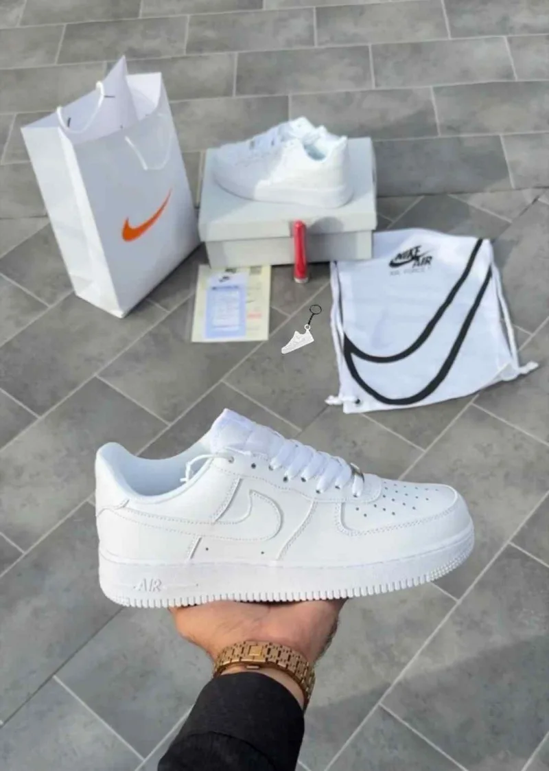Nikke Airforce 1 white pure leather ua quality