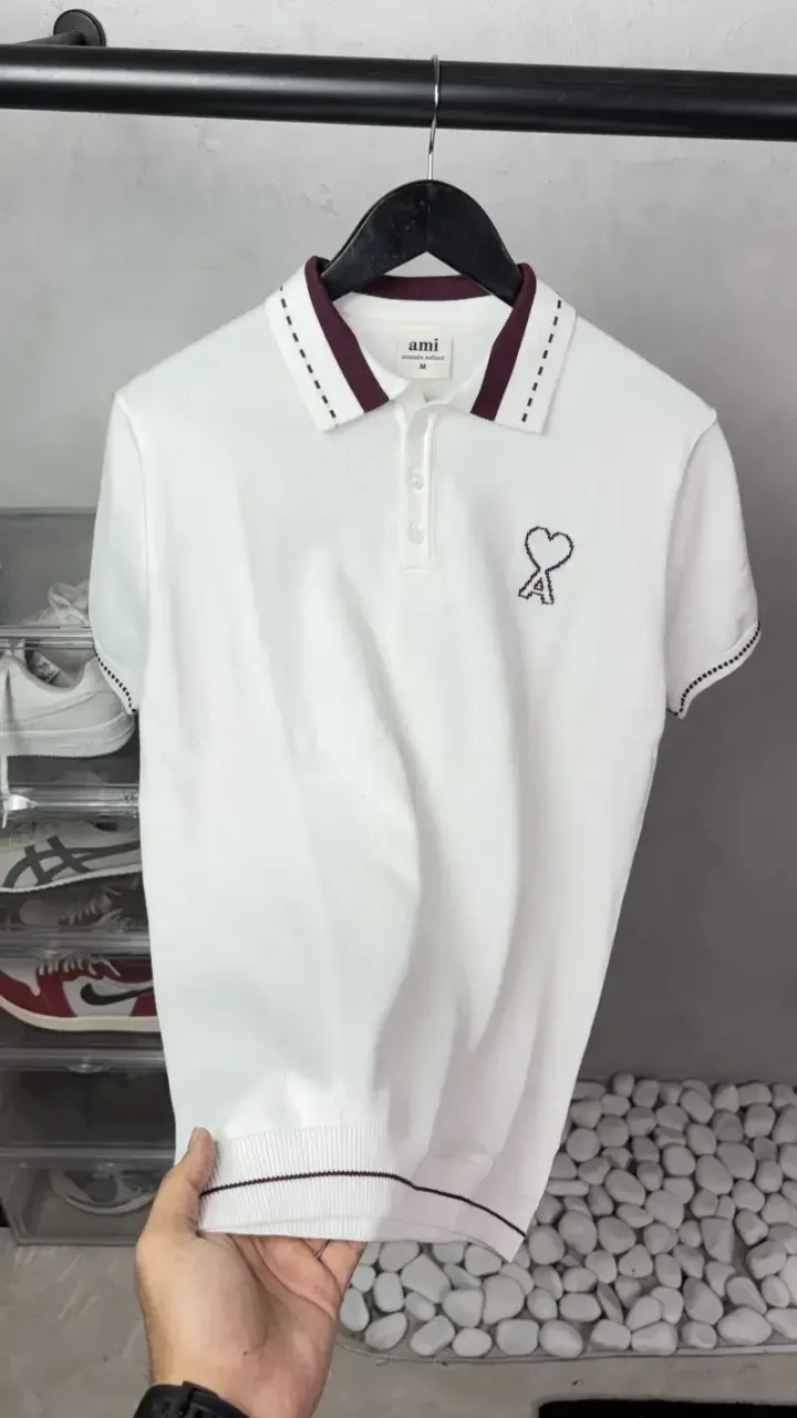 Ami Paris Premium knit polo t-shirt 3162
