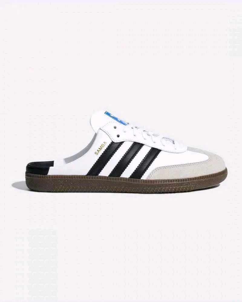 Adiddass samba mule white 187