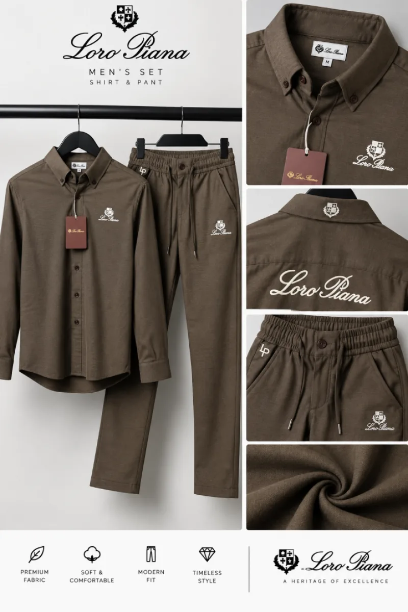 Lor-o Pian-a Premium Linen Track Suit 2685