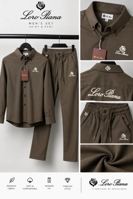 Lor-o Pian-a Premium Linen Track Suit 2685