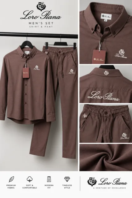 Lor-o Pian-a Premium Linen Track Suit 2683