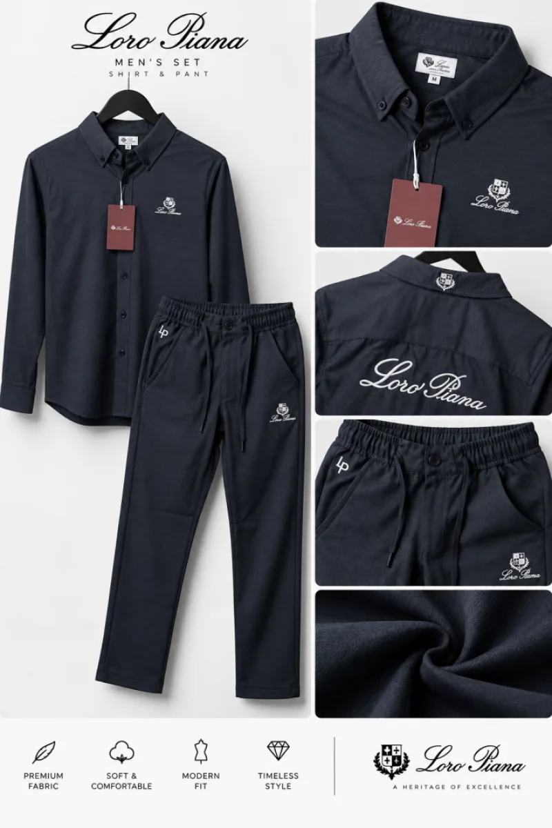 Lor-o Pian-a Premium Linen Track Suit 2681