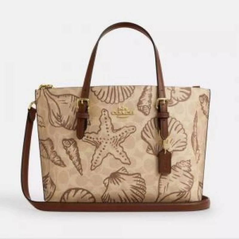 Coatch Mollie Tote Bag 25 In Signature Canvas (multi colour) with box 5181