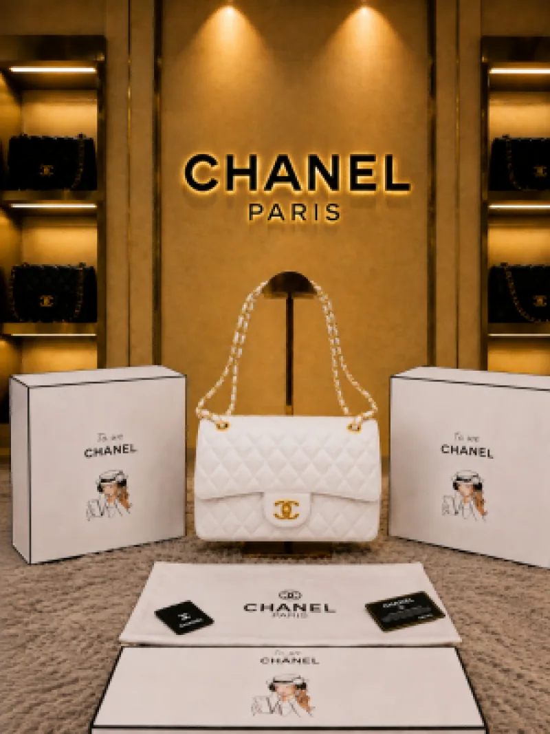 Chennel Paris Jumbo big size lather QUALITY Inner Branding with box Bill 5113