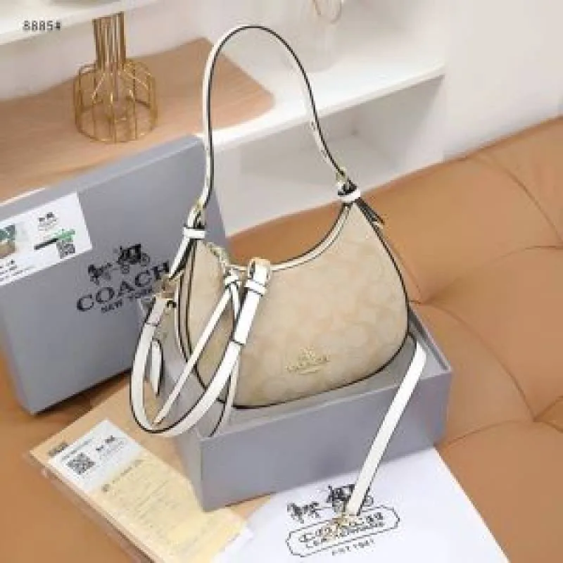 Coac kleo hobo bag in signature canvas bag with box 5674
