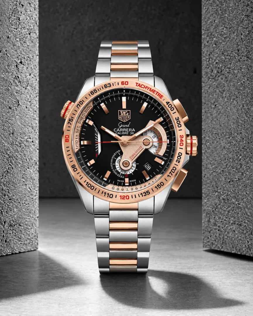 Tag Huer carrera Caliber 36 Japan 2 ton black