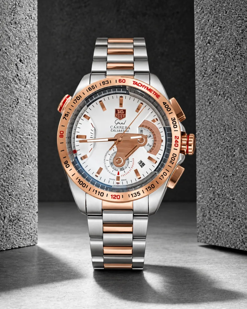 Tag Huer carrera caliber 36 japan 2 ton white