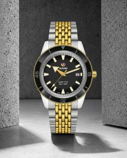 Raddo Captain Cook Automatic watch 2 ton gold black