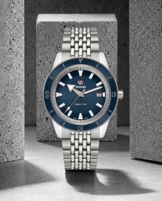 Raddo Captain Cook Automatic watch silver blue