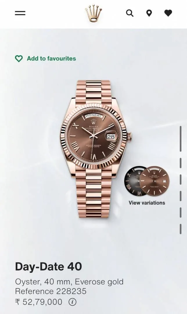 Rolee_x Oyster Perpetual Day Date 40 Battery Copper Brown