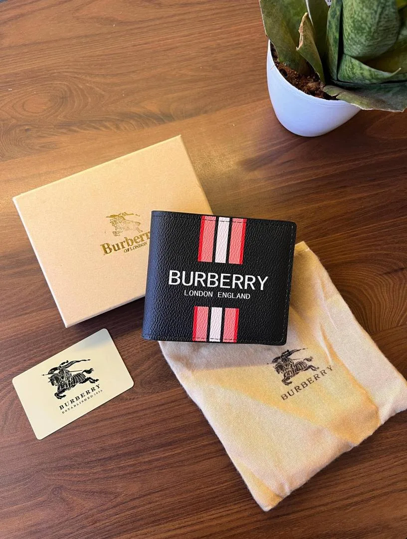 BURBERY MENS PREMIUM WALLET WITH OGBOX ETC New Sale