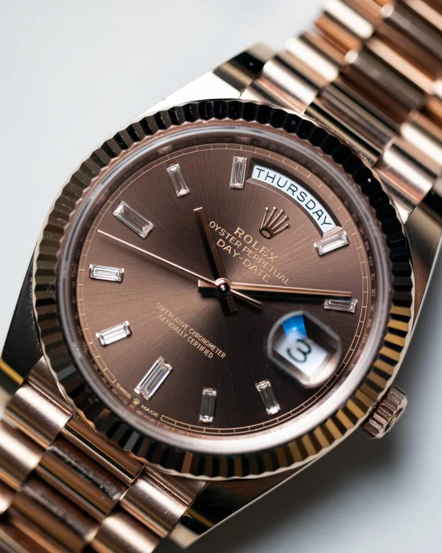 Rolee_x Oyster Perpetual Day Date 40 Battery Copper-Brown
