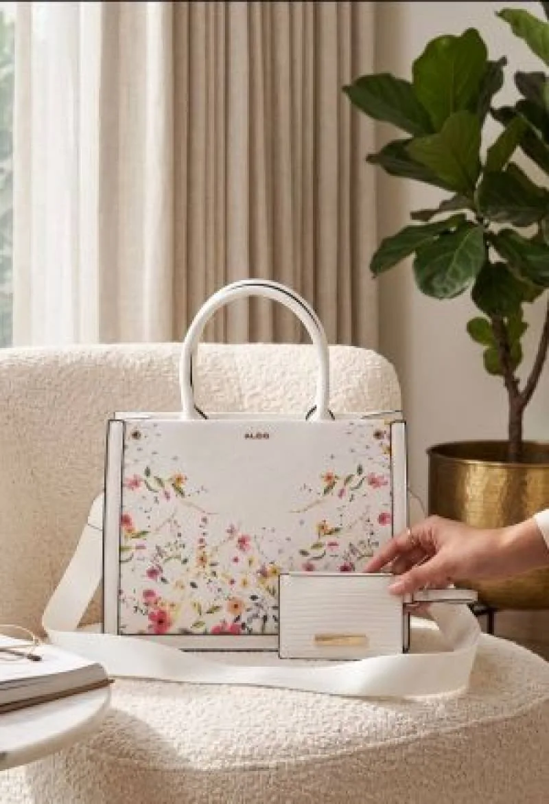 AULDO FLORAL DESIGN HANDBAG WITH BOX 6683