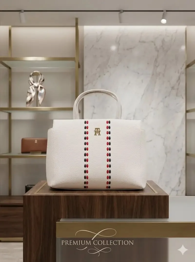 Tommy Hilfigar Timeless Mini Satchel Bag With Box premium quality