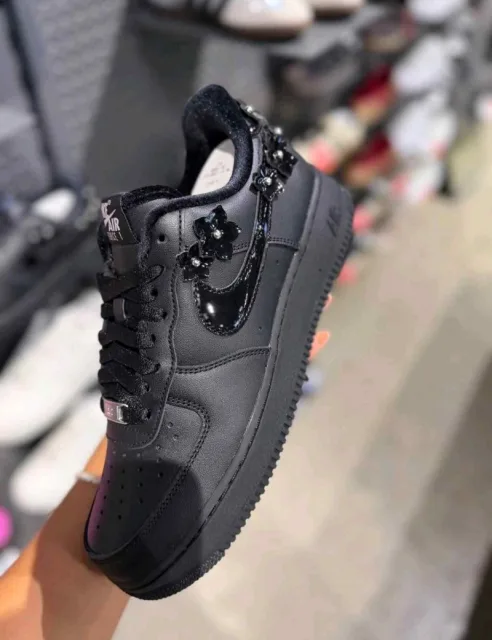 Nikkee Air Force 1 07 Florette Black Off-Noir