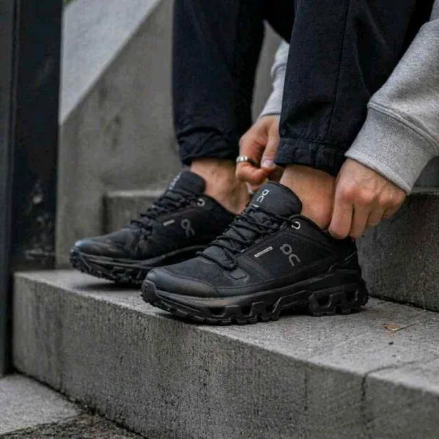 On Cloudrock Low Waterproof All Black