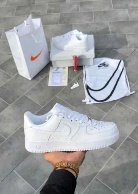 Nikke Airforce 1 White Pure Leather For Mens UA Quality