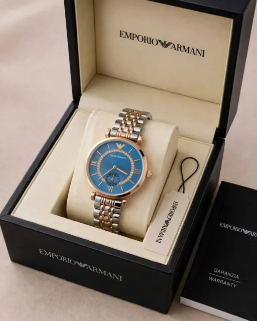 Emphorio Armaann_i Classic 2 ton Copper blue Ring