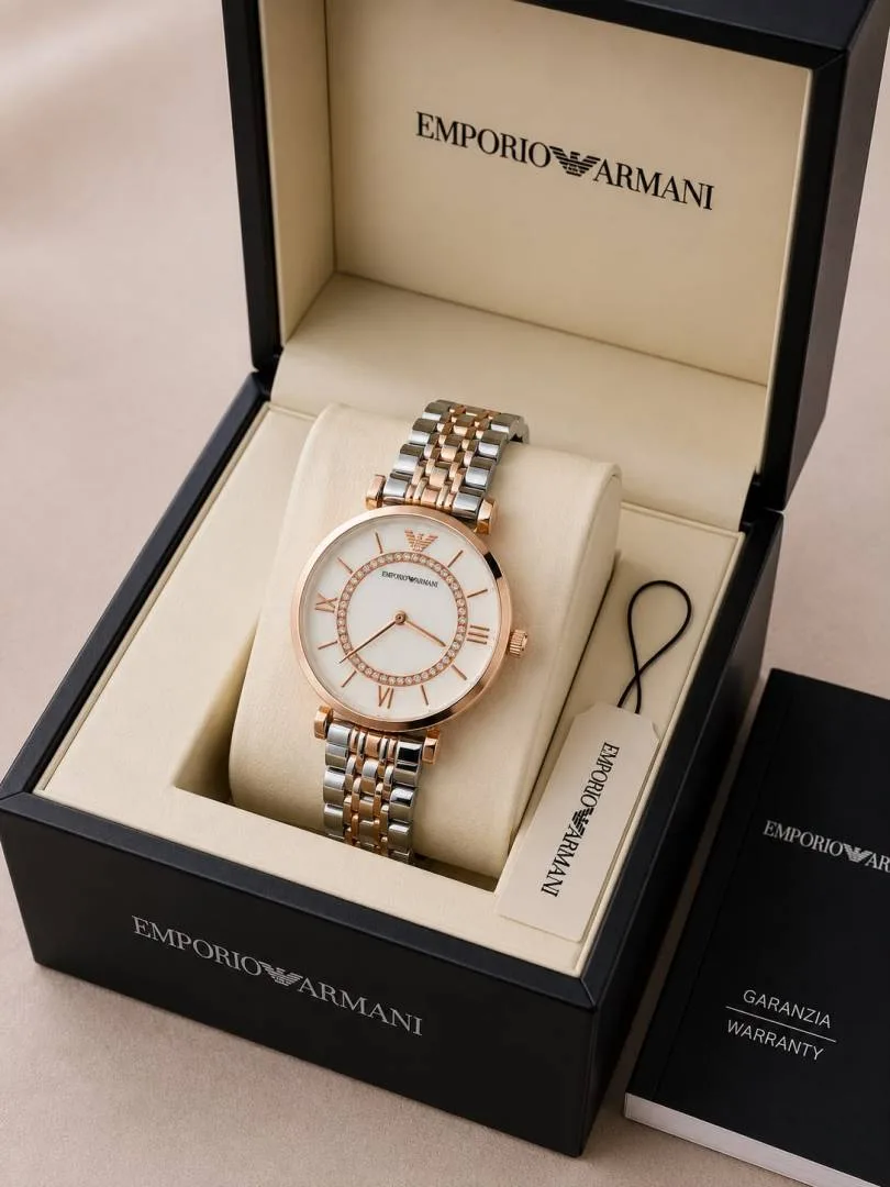 Emphorio Armaann_i Classic 2 ton Copper white Ring