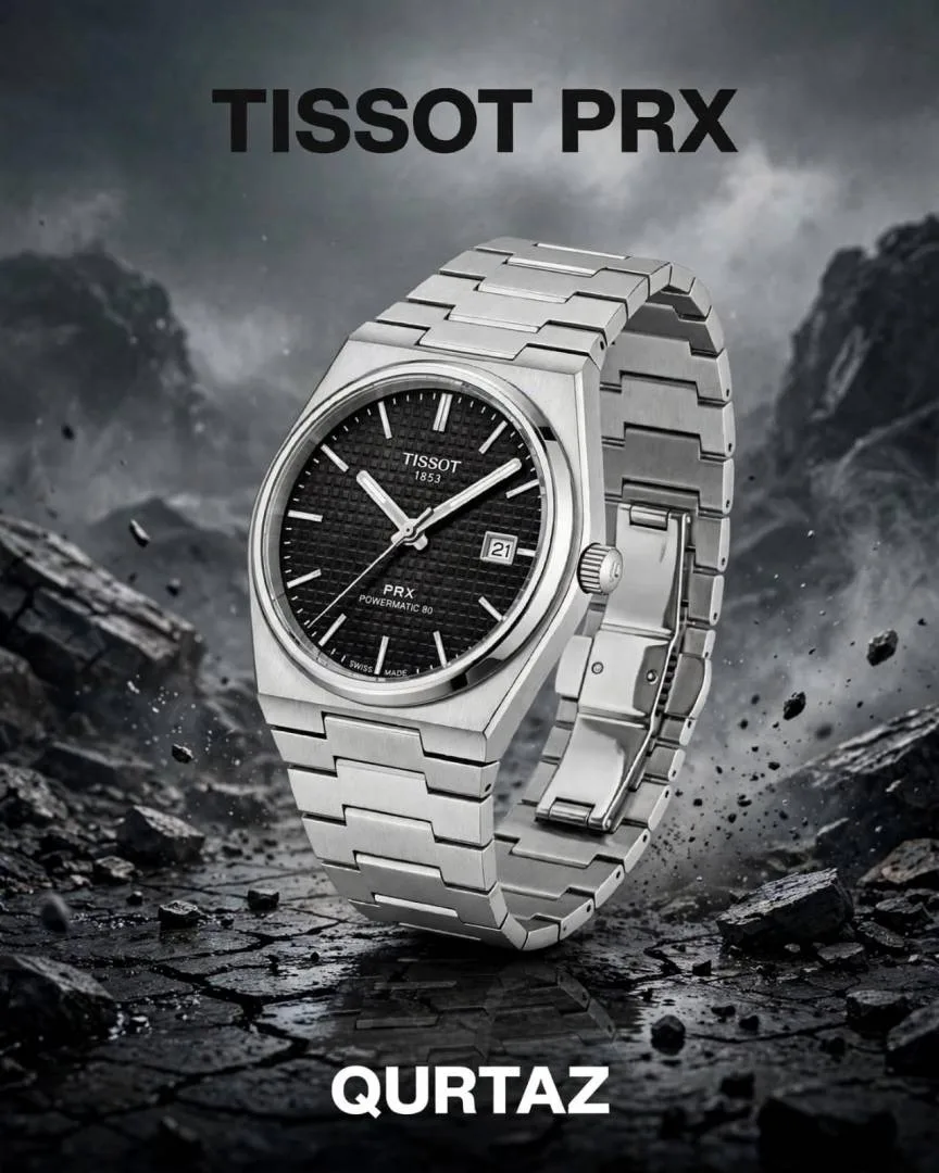 Tisot 1853 Prx Powermatic Quartz silver Black checks