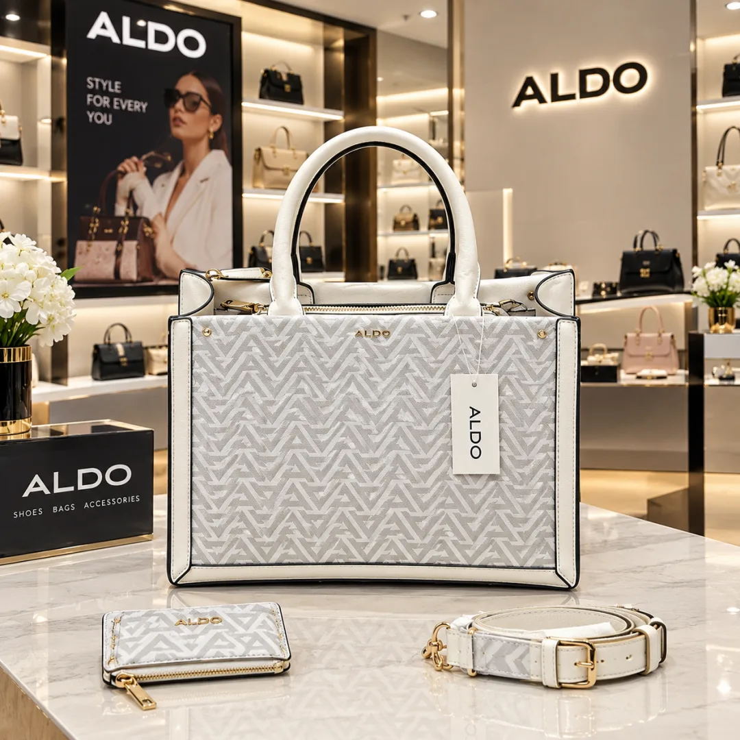 Auldo daspias premium Signature Monogram Totebag With Small Wallet & Long Strap & Ogbox Tags etc Model no 729