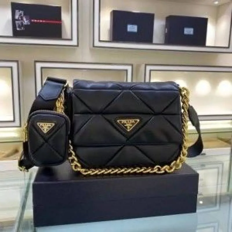 pradda-system-nappa-bag-with-iconic-triangle-design-pochette-bag-with-og-box-amp-dust-bag-6626