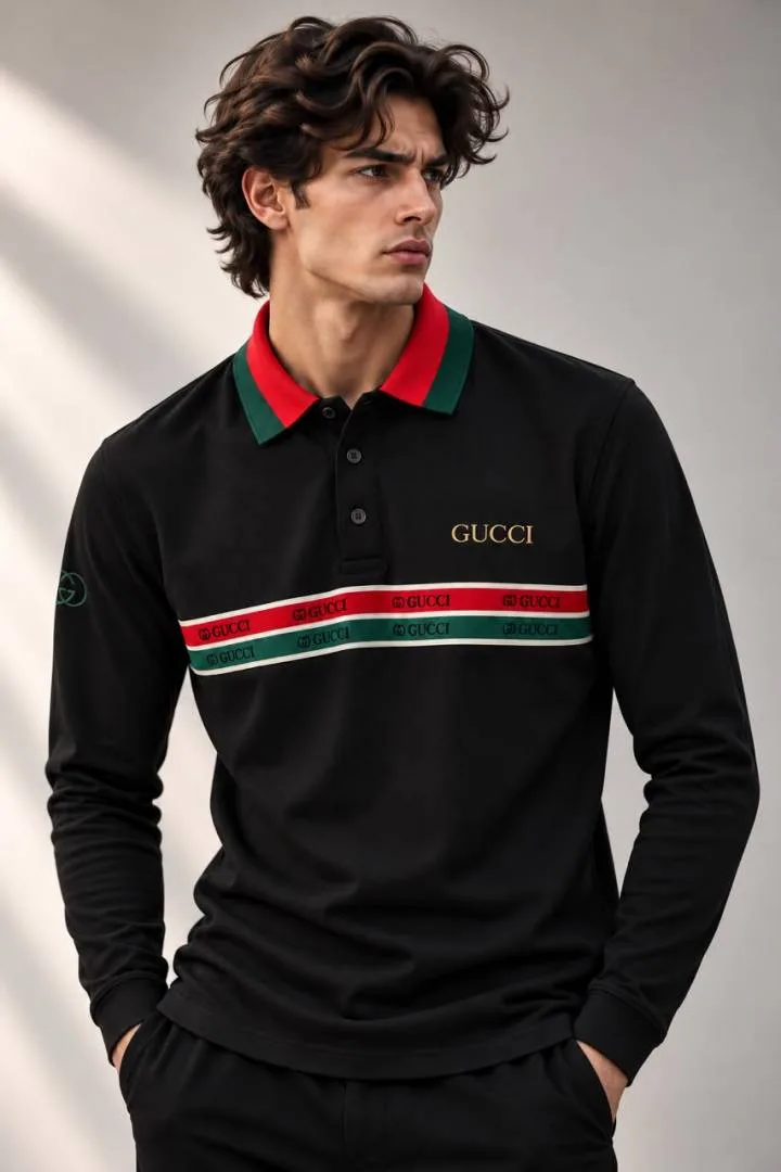 GUCC GG Premium Full Sleeves POLO T-shirt GZ_0602
