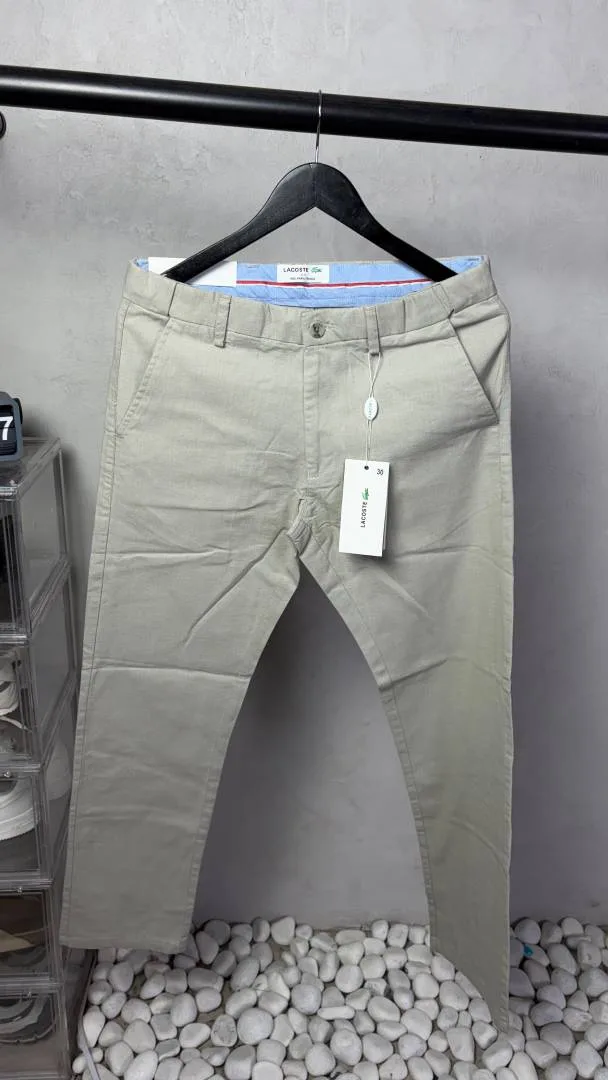 Lacost Premium Linen Chinos Pants. 3301