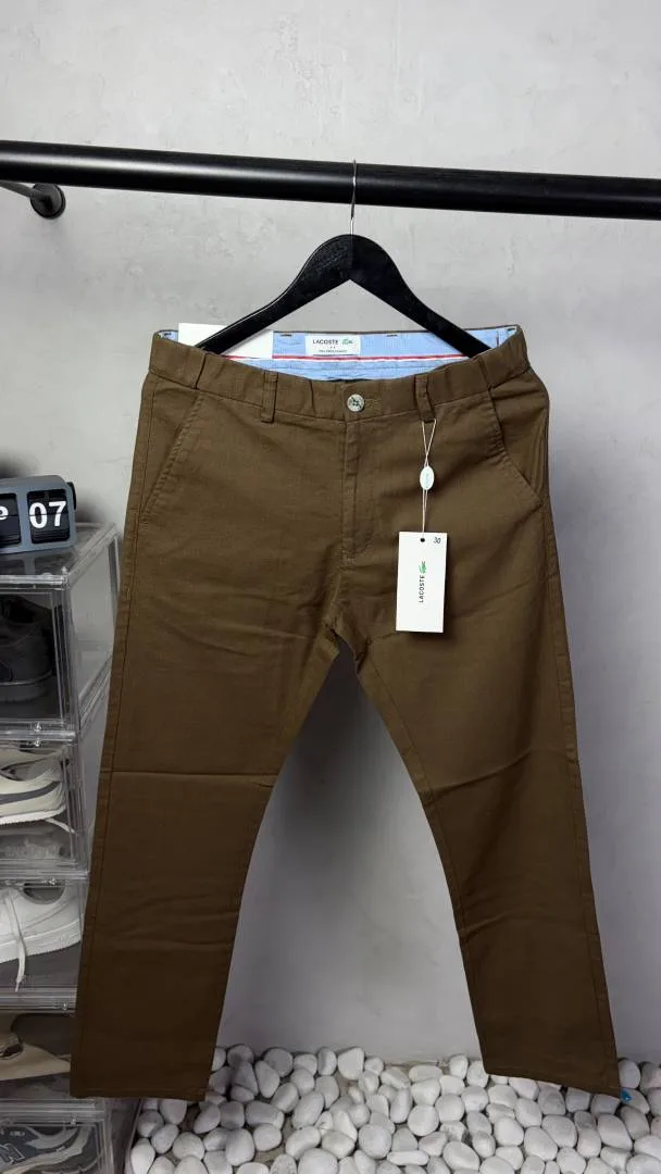Lacost Premium Linen Chinos Pants. 3297