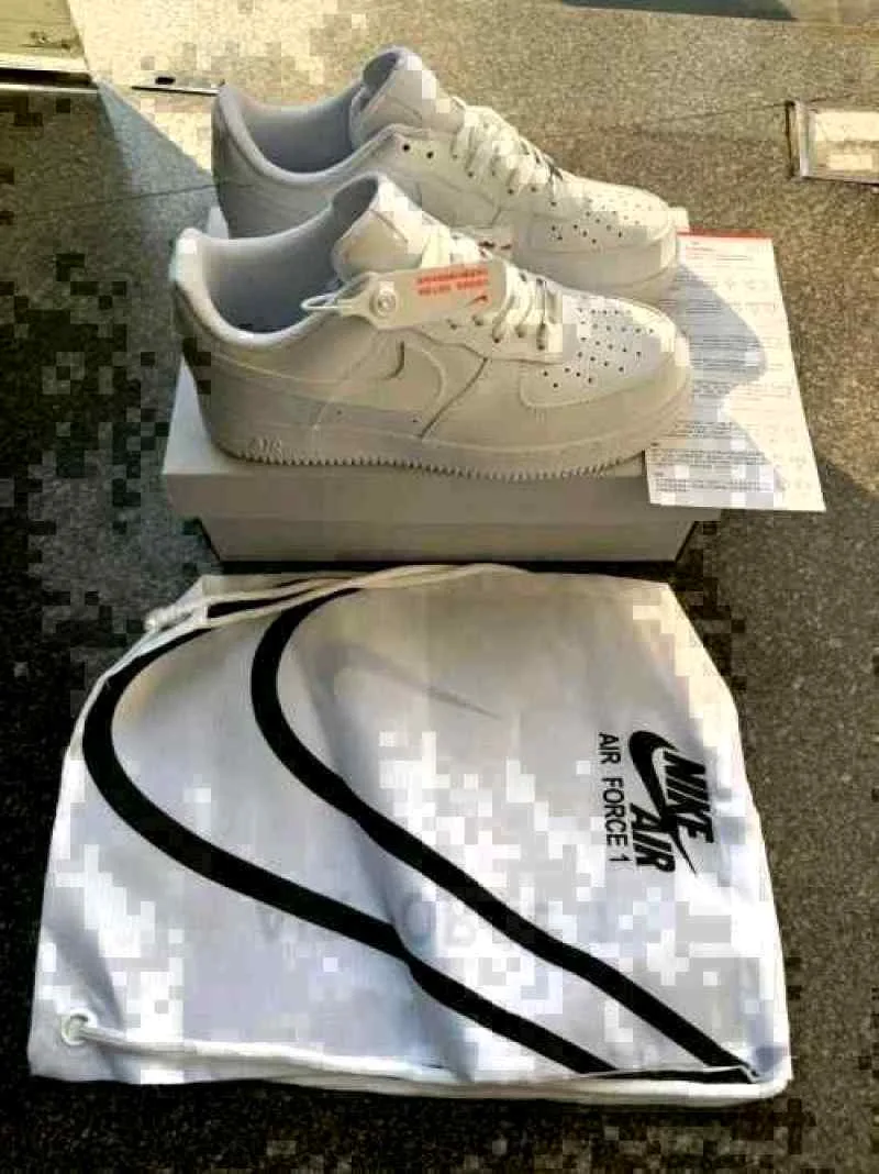 Nikkee airforce 1 white pure leather heavy quality 171