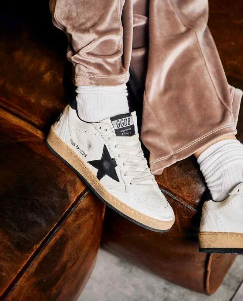 Golden Goose Ball-Star Low White Black 2719