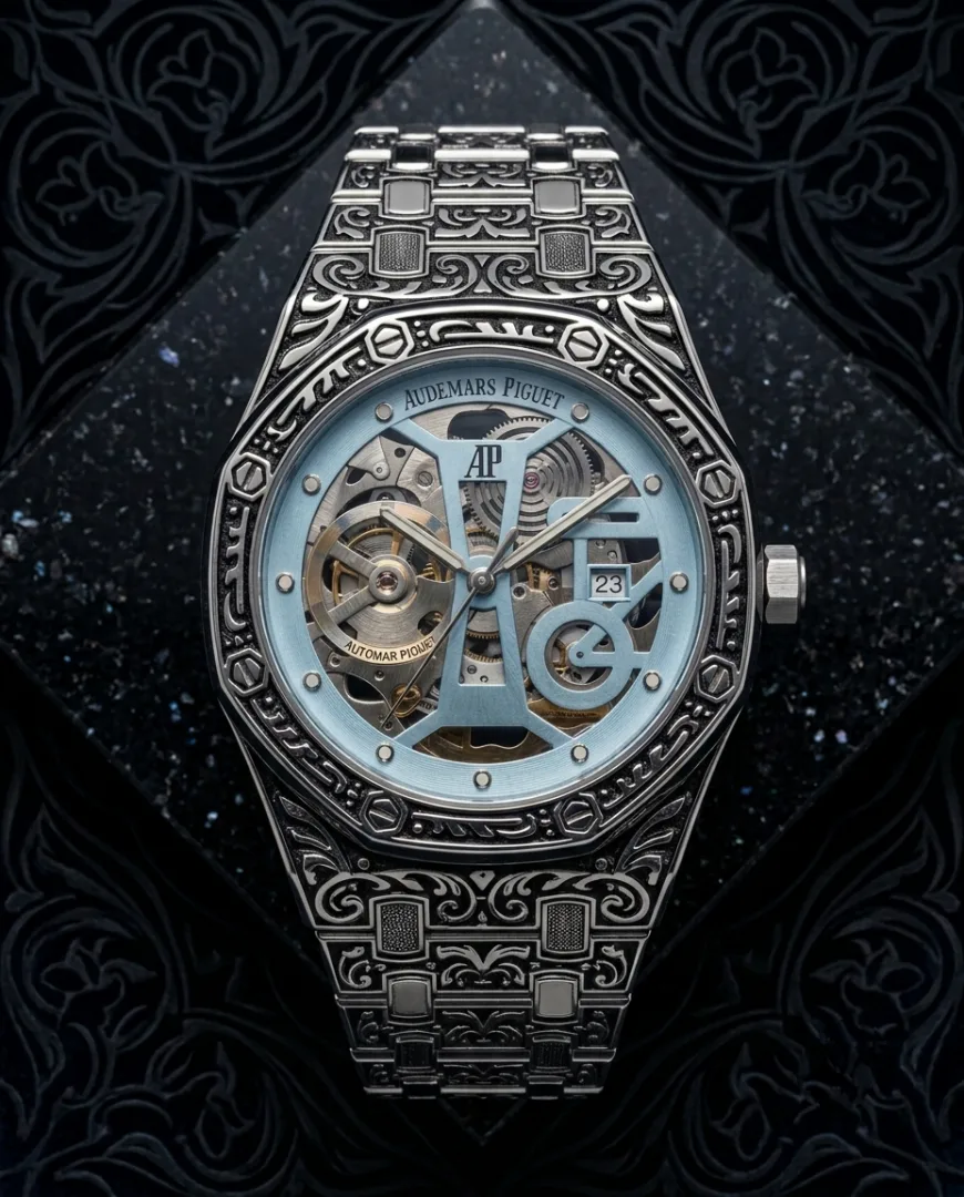 Audemar Piguet Royal Oak Vintage Silver Sky Blue Dial