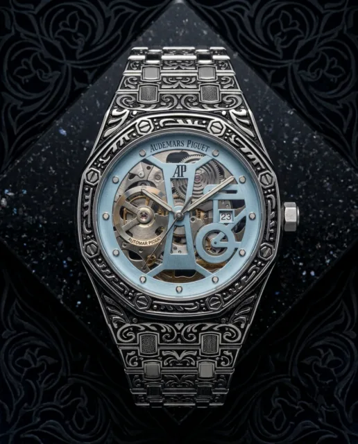 Audemar Piguet Royal Oak Vintage Silver Sky Blue Dial
