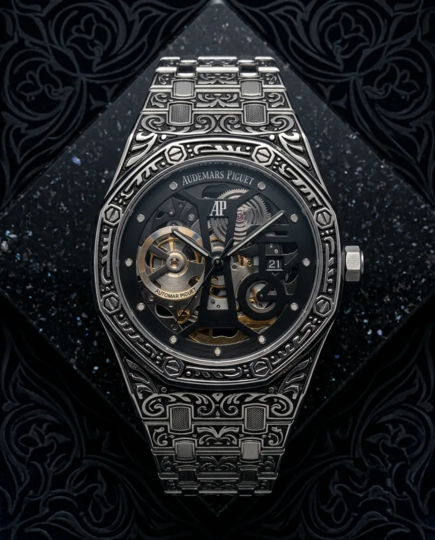 Audemar Piguet Royal Oak Vintage Silver Black Dial