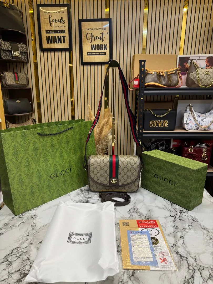 Guchi_GG_Ophidia_Shoulder_Bag_With_Box_And_Dust_Bag_Including Carry bag