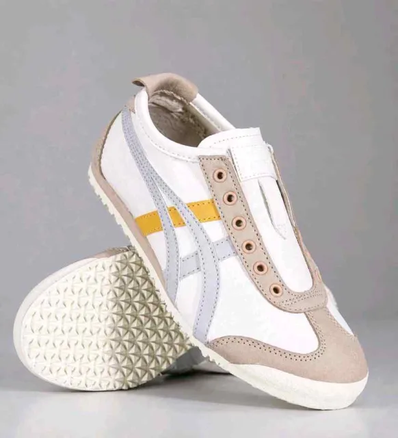 Onisuka tigar MEXICO 66 SLIP-ON SNEAKERS BEIGE GREY YELLOW 100