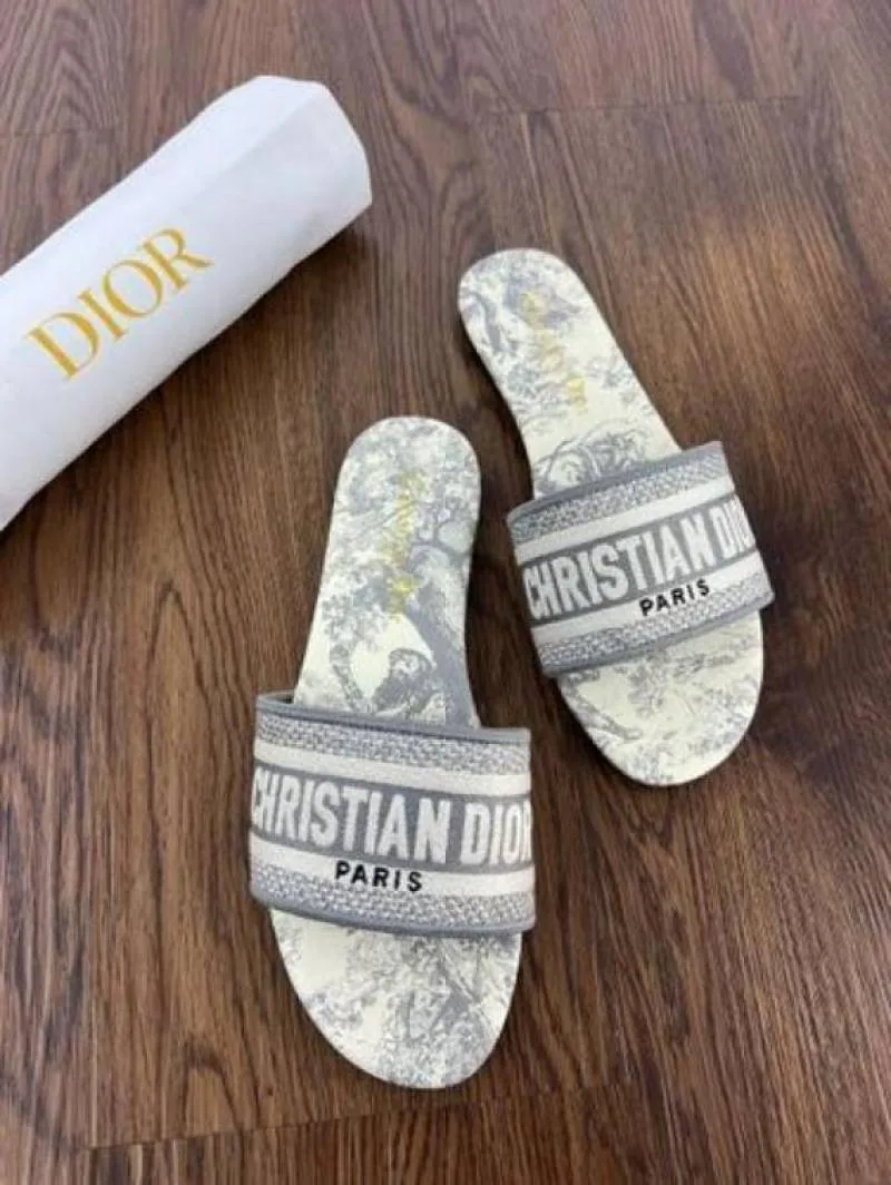 Christian_Diyor_Lambskin_Embossed_Every_D_Flat_Slide_Sandals 1152