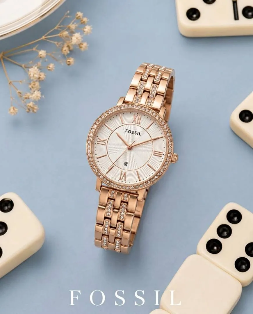 Fossii_l Jacqueline Rose Gold White