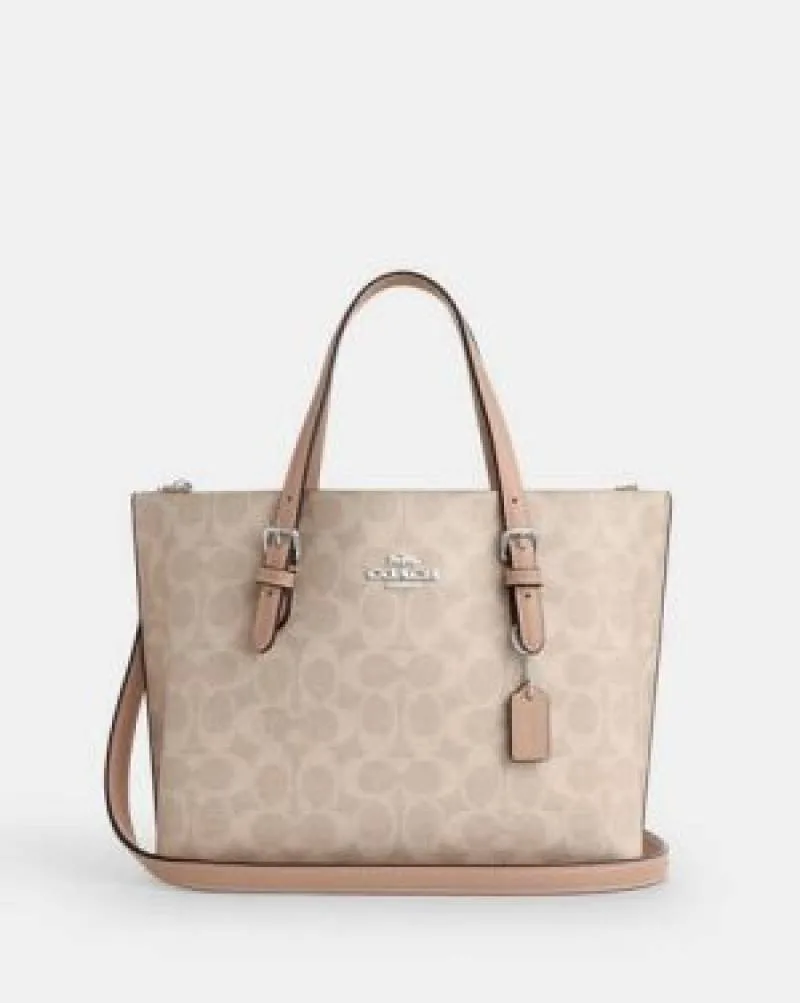 Coatch_ Mollie Tote 25 featuring the signature logo pattern Bag with box premium quality
