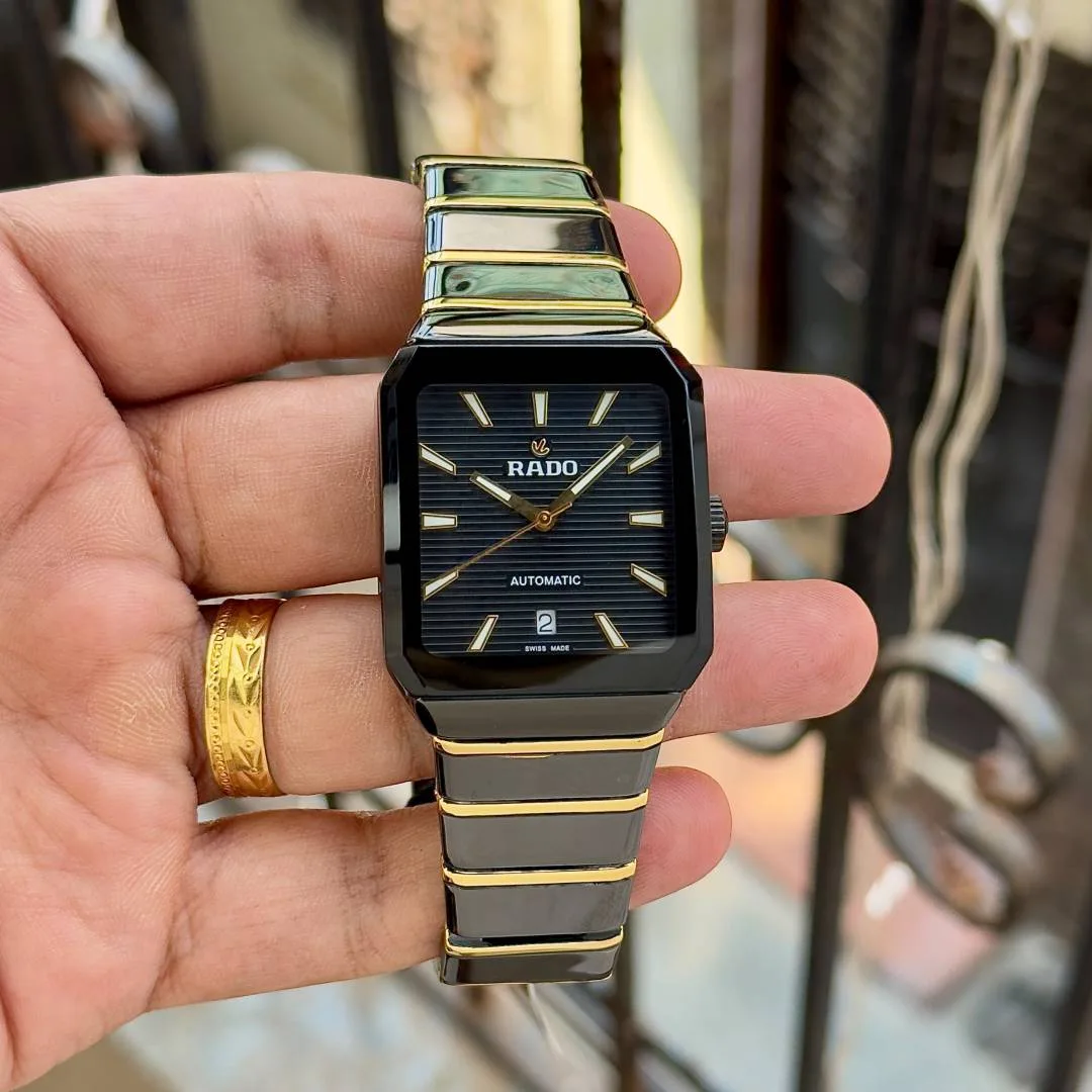 Raddo Anatom Automatic High-Tech Ceramic Watch 2 ton gold Black line