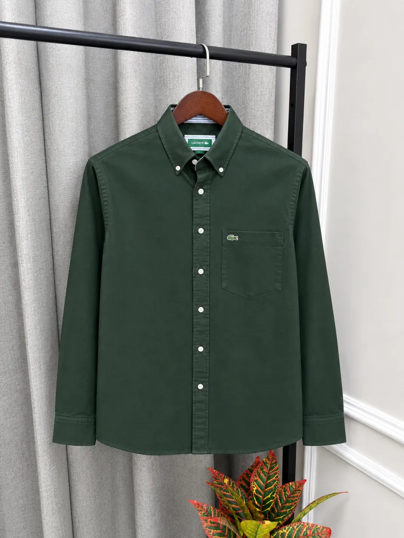 Lacost Green Premium Oxford Shirt Store Article(1584)