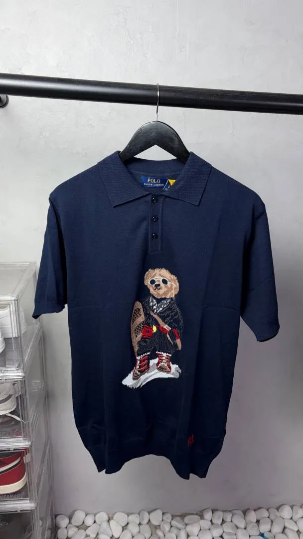 Imported Ralp Laure-n Premium Teddy Knit Polo T-Shirt. 3280