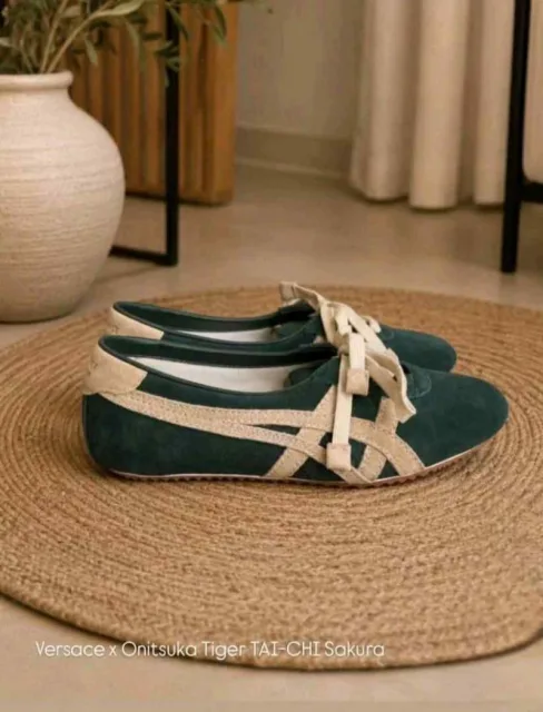 Versace x Onisuka Tigar - TAI-CHI Sakura Suede Green Womens