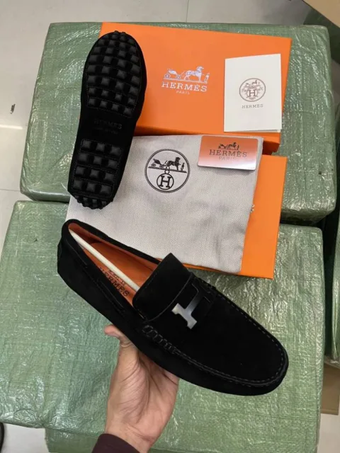 Hermez All Suede Premium Loafers Surplus Quality With All Accessories HX011