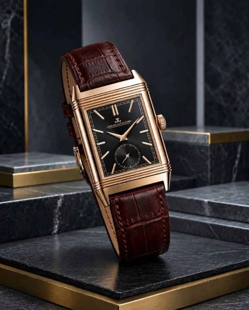 Jaegar-Le Coultre Reverso Tribute Duoface Small Seconds brown copper black