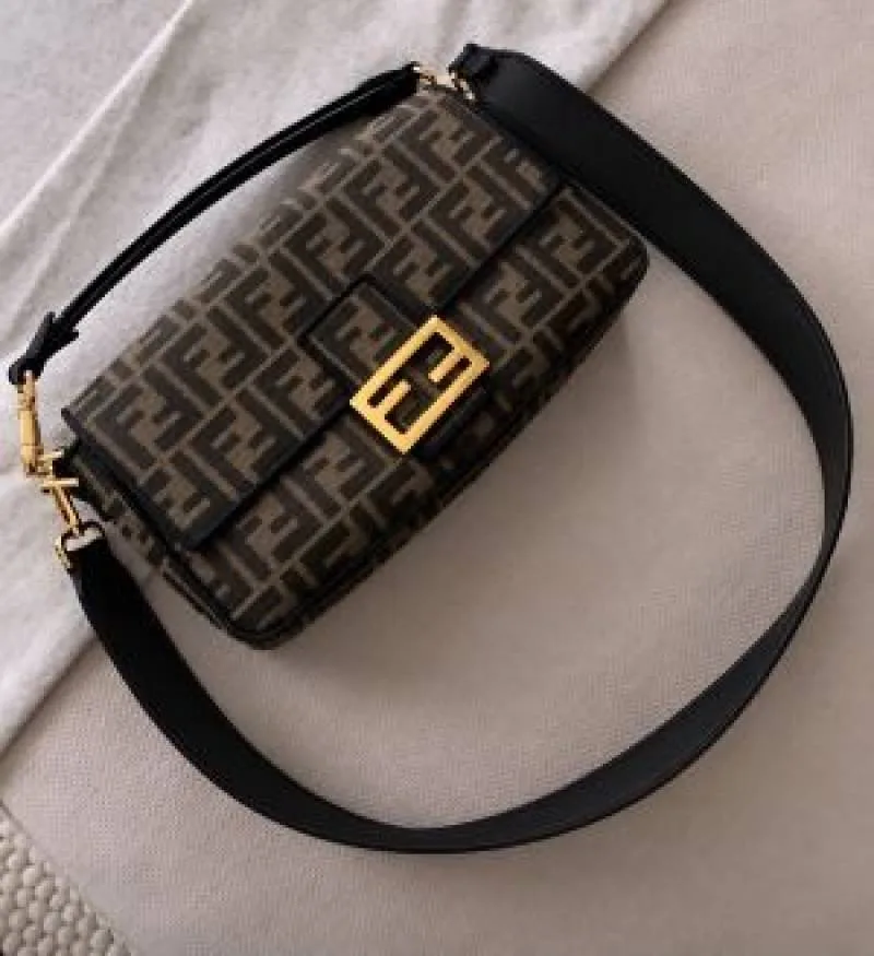 Fendy_Baguette_Jacquard_FF_fabric_Bag_Brown_With_box_5306