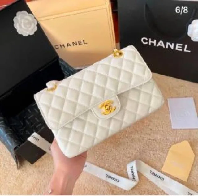Chennel paris jumbo Big size sling bag premium quality with original box 5326