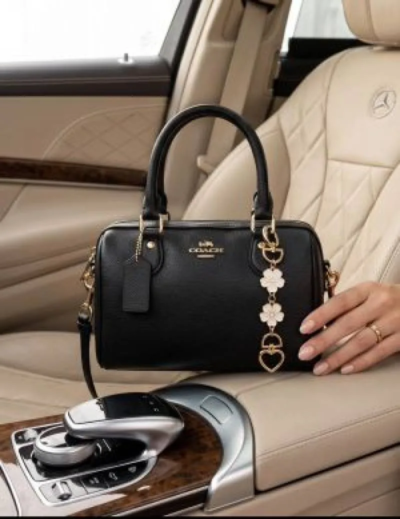 Coatch rowan speedy mini Duffle bag with box & hanging charm 5297