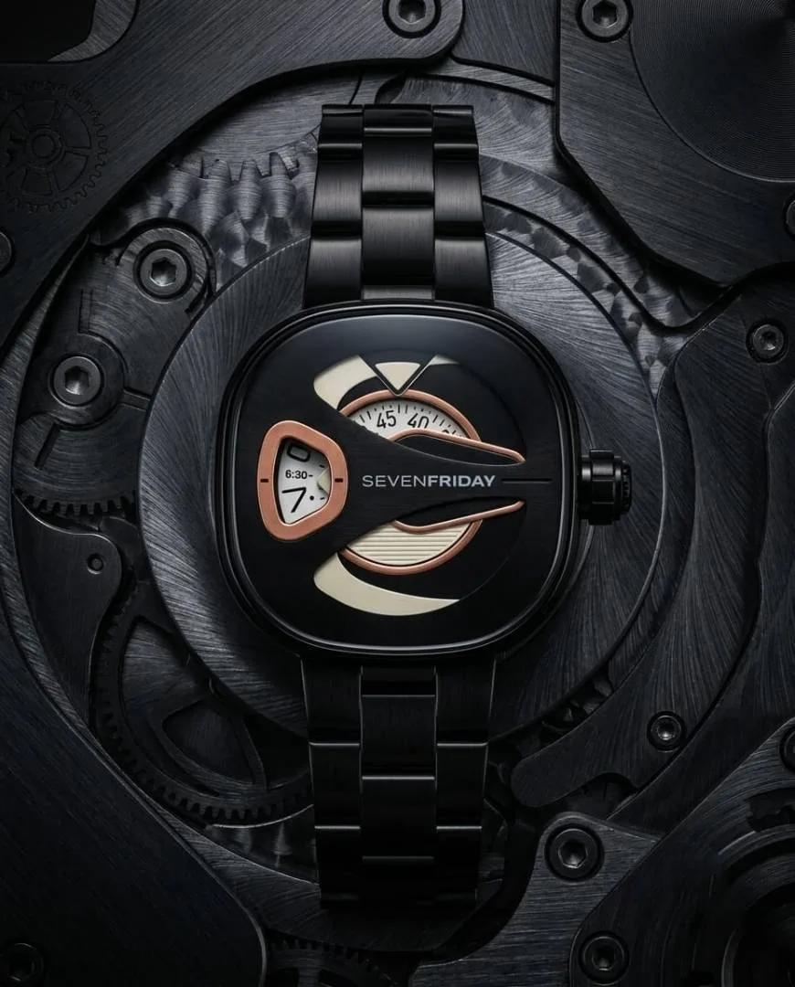 Seven Friday M-series Square Metal Black Copper Dial